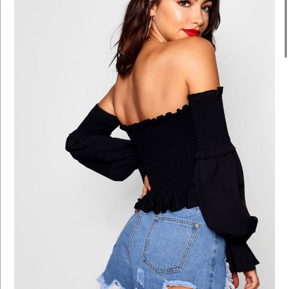 Boohoo off shoulder top